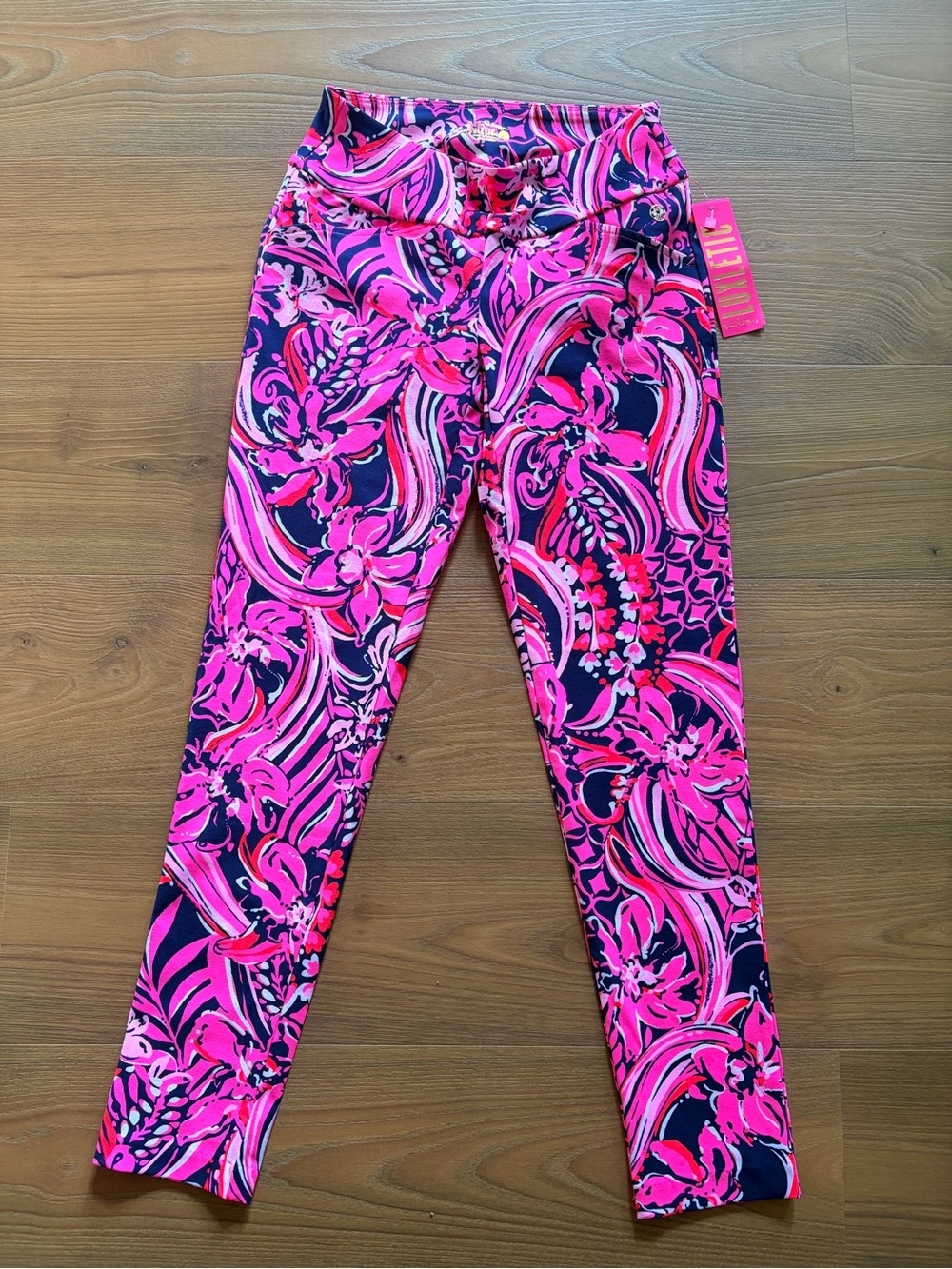Lilly Pulitzer Luxletic Active Golf Corso UPF 50+ Pants Flirty Fins and Feathers